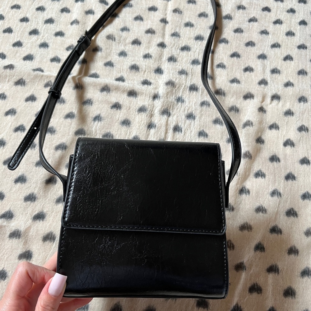 Reserved Black Crossbody Bag